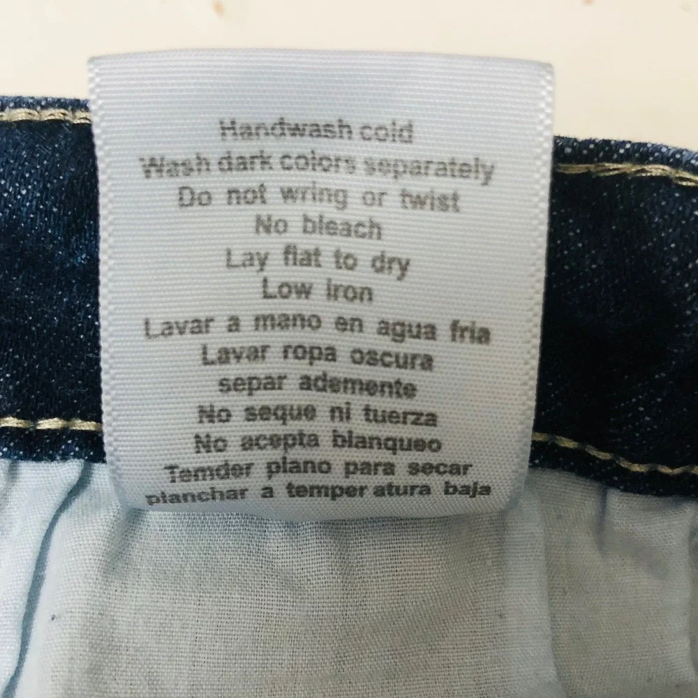 Judy‎ Blue Dark Wash High Rise Straight Jeans Womens 7/28 Blue Denim Stretch